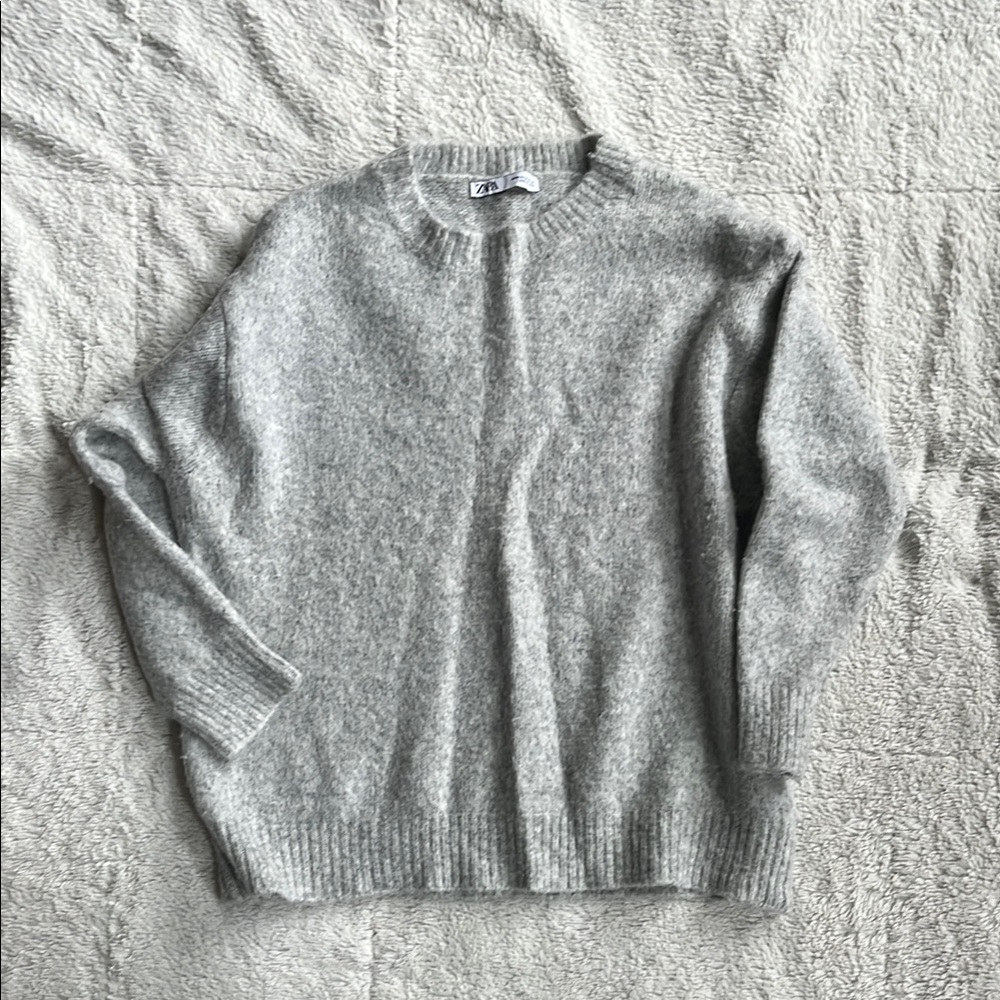 Zara Gray Knit Sweater